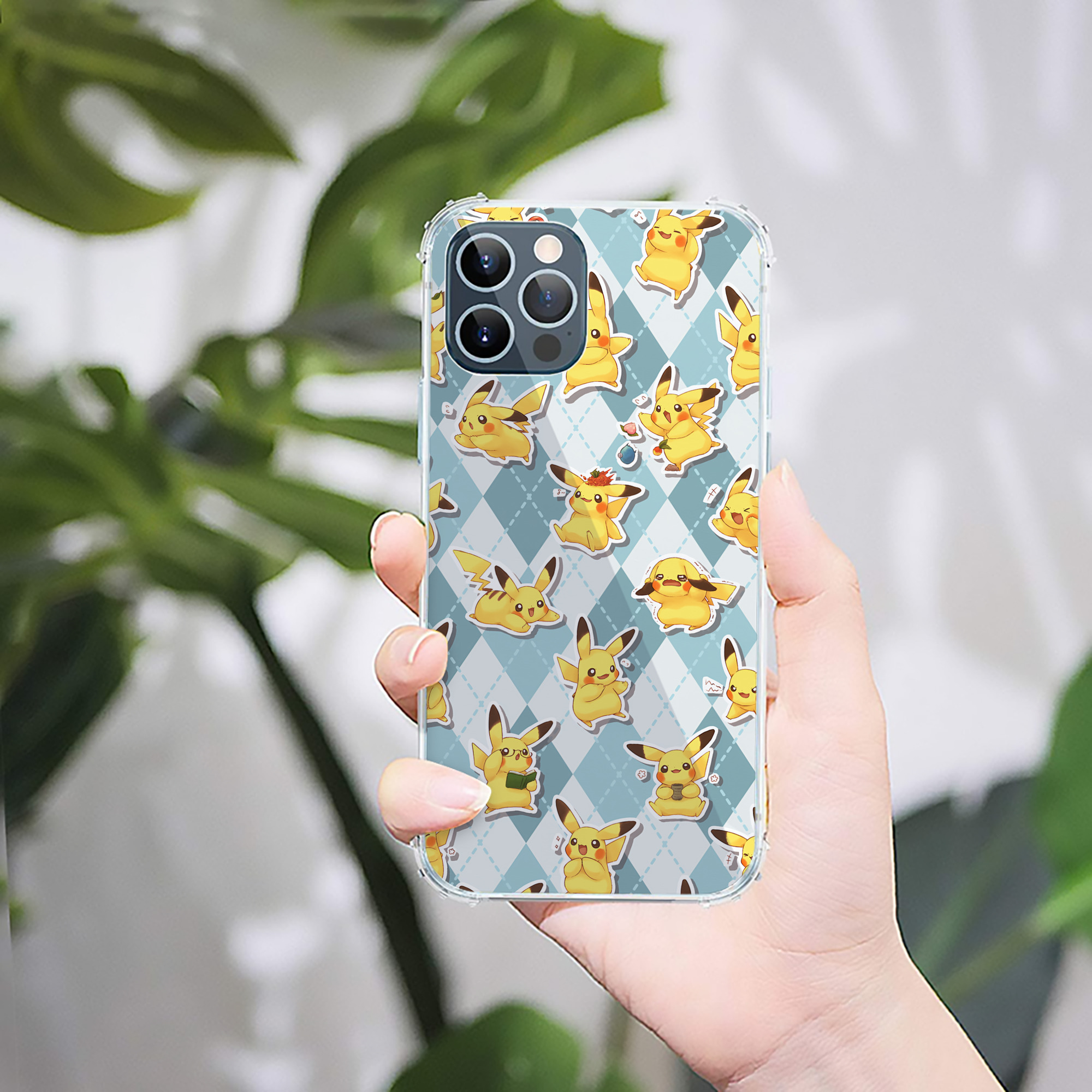 （画像用） ポケットモンスター Pokémon 【iPhone 12シリーズ対応】透明スマホケース（クリアソフトケース）